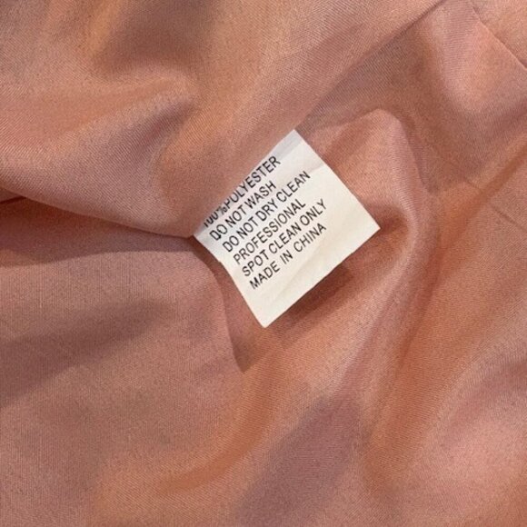 Ieena for Mac Duggal Rose Gold Plunge Neck Pleated Evening Gown – Size 0 – NWOT - Picture 9 of 12